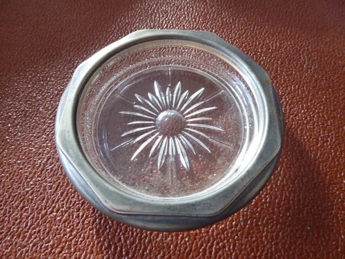 Small round silver - , plated
