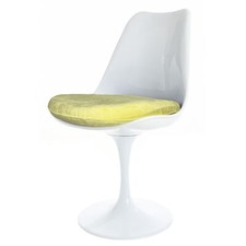 White Tulip Swivel Side Chair