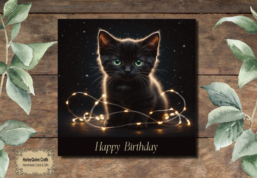 Cat 023 birthday card - ,