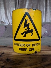 Large Original Vintage Enamel
