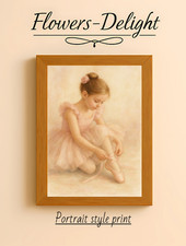 BALLERINA  WATERCOLOUR   A4