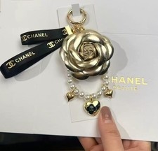 NewCHA*NEL Camellia VIP Gift Key Ring Keychain Charm Limited Edition gifts #