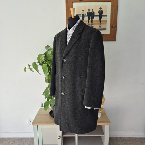 Crombie wool overcoat 70s - wool, 46