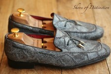 Jeffery West Jung Moc Snake Skin Tasselled Loafers Shoes Men's UK 7 US 8 EU 41