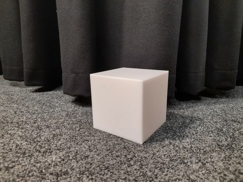 Acrylic white display cubes - acrylic,
