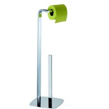 Freestanding Toilet Roll Holder Chromel & 3 Roll Spare Paper Tidy Bathroom