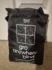 Gro Anywhere Blackout Blind Portable, Black, 130cm x 198cm