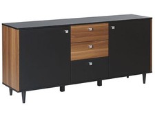 3 Drawer Sideboard Black with