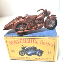 Matchbox 66b.Harley Davidson Motorcycle & sidecar.
