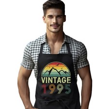 Vintage 1995 Gift Kitchen Cooking BBQ Apron 30th Birthday 30 Years Old Thirty
