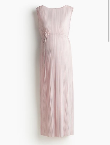 Mama plissé dress - dress, powder