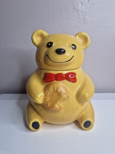 Vintage ceramic teddy bear - vintage,