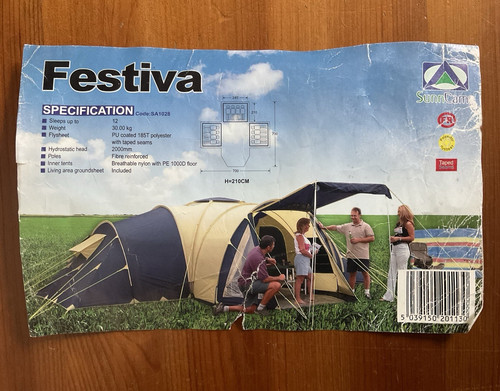 Sunncamp festiva man tent - sunncamp,