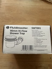 Fluidmaster SWT001 90mm Shower Tray Waste and Trap - Chrome