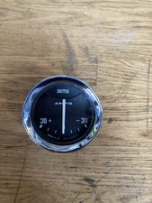 VINTAGE " Smiths AM 2300/01 " Classic Car 30 Amp 55mm Chrome  Bezel Ammeter