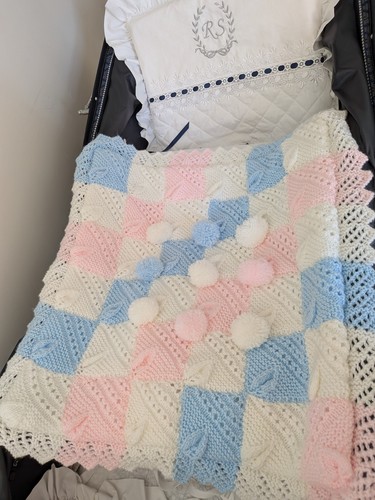 New handknitted pram crib - pram/,