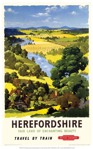 Vintage herefordshire art - vintage,