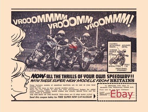 Britains speedway motorcycle - britains,