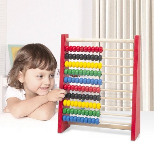 Educational wooden abacus red - abacus,