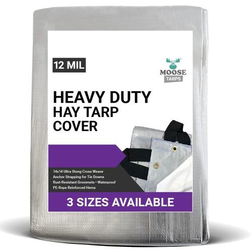 Heavy duty hay tarp - duty, 25x33
