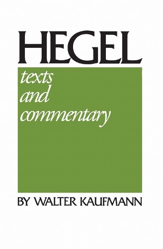 Hegel texts and commentary - and,