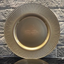 1 Gold Glass Charger Plate