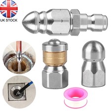 1/4'' Male Pressure Washer Drain Sewer Cleaning Pipe Jetter Rotating Nozzle Tool