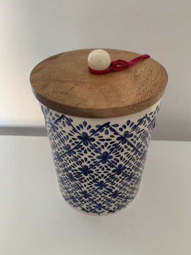 Blue and white - , handcrafted
