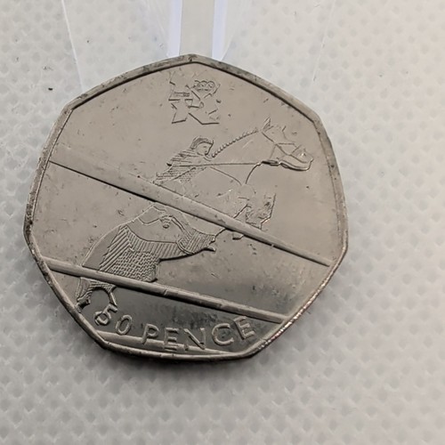 50p olympic equestrian coin - 50p,