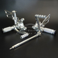 Silver Adjustable Rearset