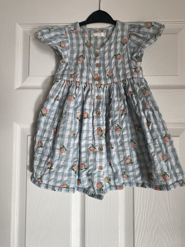 Next girls peach print gingham - next,