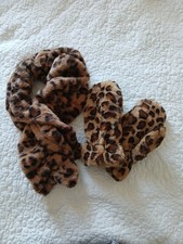 Leopard Print Faux Fur Mitten