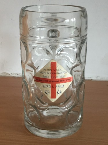 Aston villa beer glass - aston,