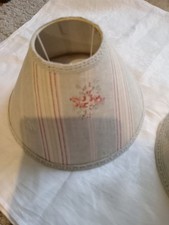 2 Kate Forman Lampshades. Covered In Matilda Fabric. Diameter 30CM  Top 10cm