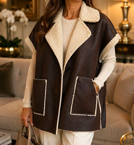 Italy moda brown faux - moda, leather