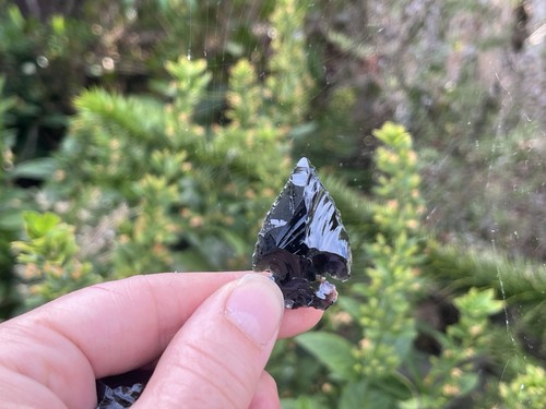 Obsidian arrow heads natural - arrow,
