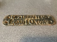Original Railway Wagon Plate