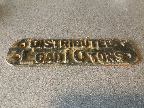 Original railway wagon plate - original,
