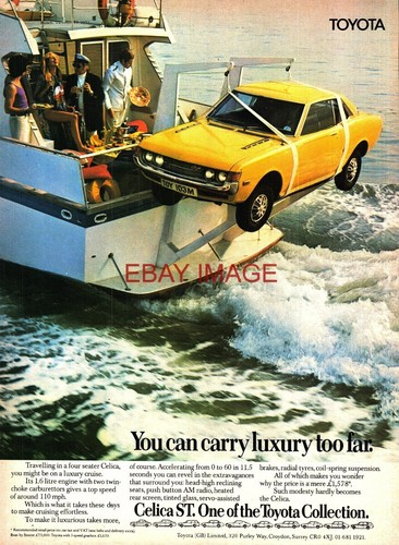 1973 advert for - for, toyota