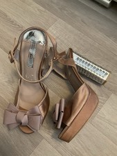 Dorothy Perkins Bow Bling Heeled Sandals Shoes Size 5