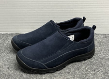 Lands' End Navy Blue Suede