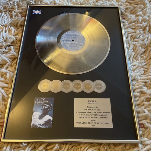 Bpi platinum disc music - x,