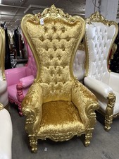 Gold Royal Throne Chair  71"