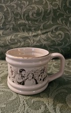 Vintage Wade Barbershop Scene English Porcelain Shaving Mug