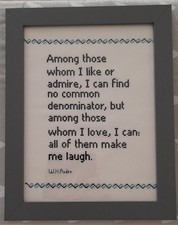 LARGE COMPLETED CROSS STITCH