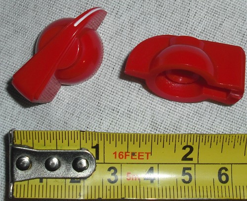 Push red chickenhead spline - push, on
