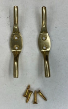 Solid Brass Cleat Hook pack of