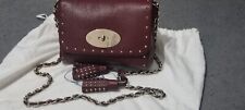 Mulberry Lily Medium in Oxblood with gold studs and tassels FREE DELIVERY