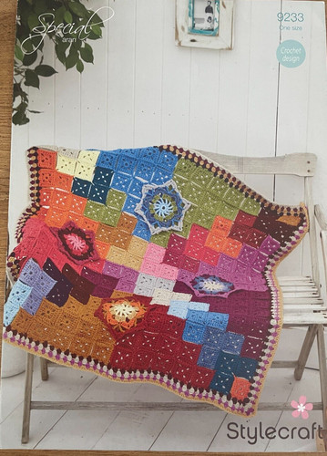 Granny square chevron - , throw