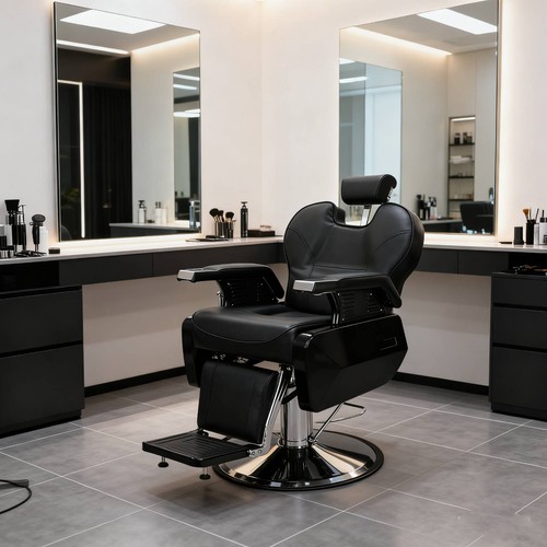 Heavy duty reclining barber - duty,